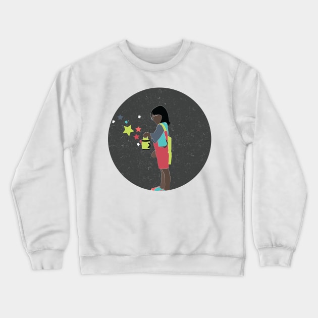 Stars: Wild Child Edition Crewneck Sweatshirt by Crafting Yellow